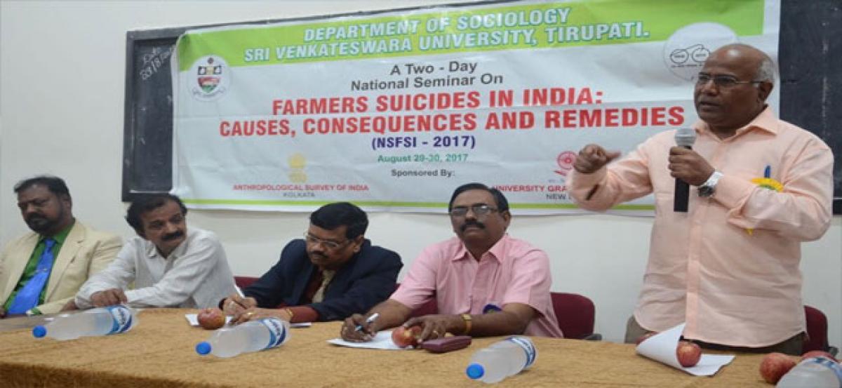 Multi-pronged R&D will check farmer suicide