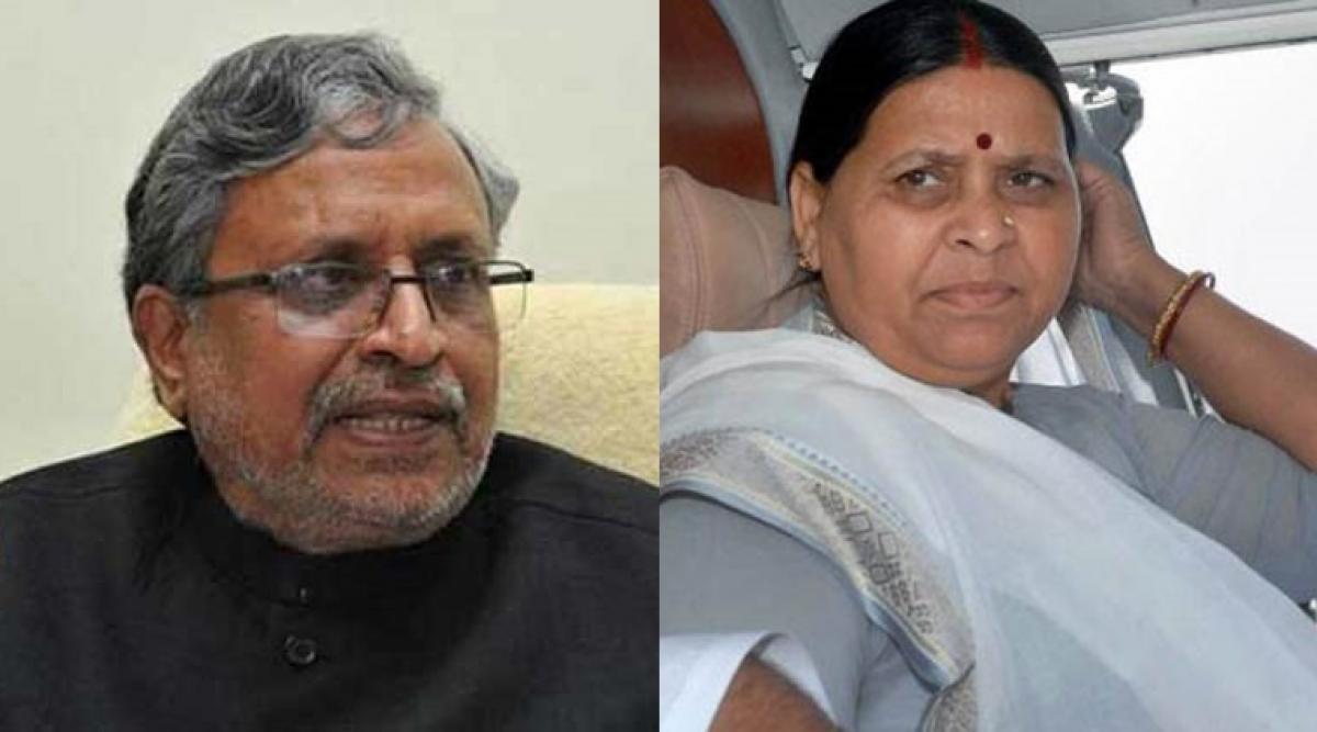 Rabri Devi hits out at Sushil Modis allegations, demands resignation