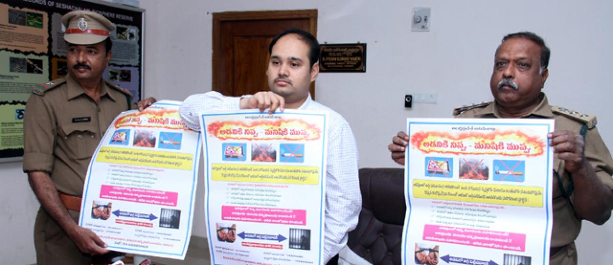 Wall poster campaign to prevent forest fire launched