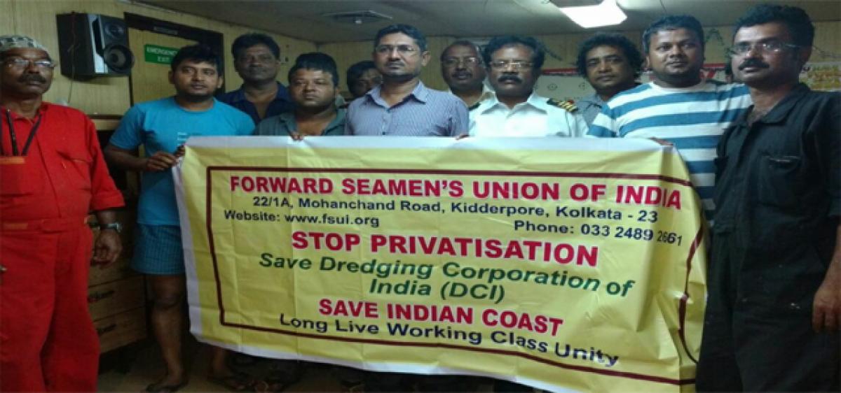 Dredging Corporation of India staff begins 3-day indefinite strike