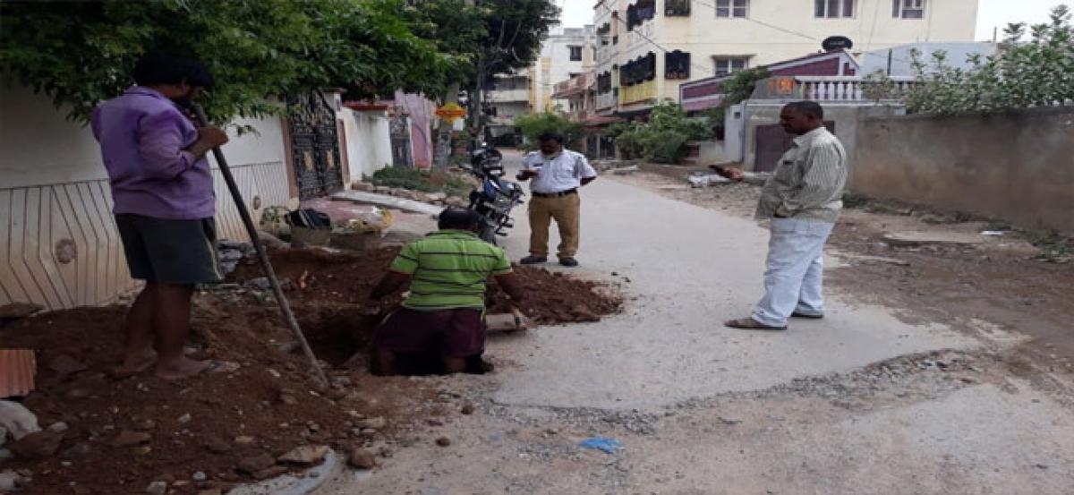 Residents irked as road dug up sans intimation