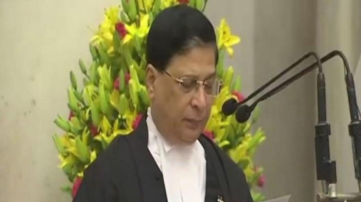 Justice Dipak Misra sworn in as Chief Justice of India