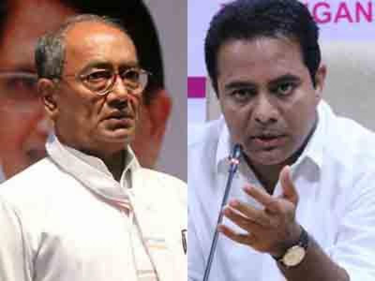 Drug Scandal: Digvijaya Singh and KTR indulge in war of words