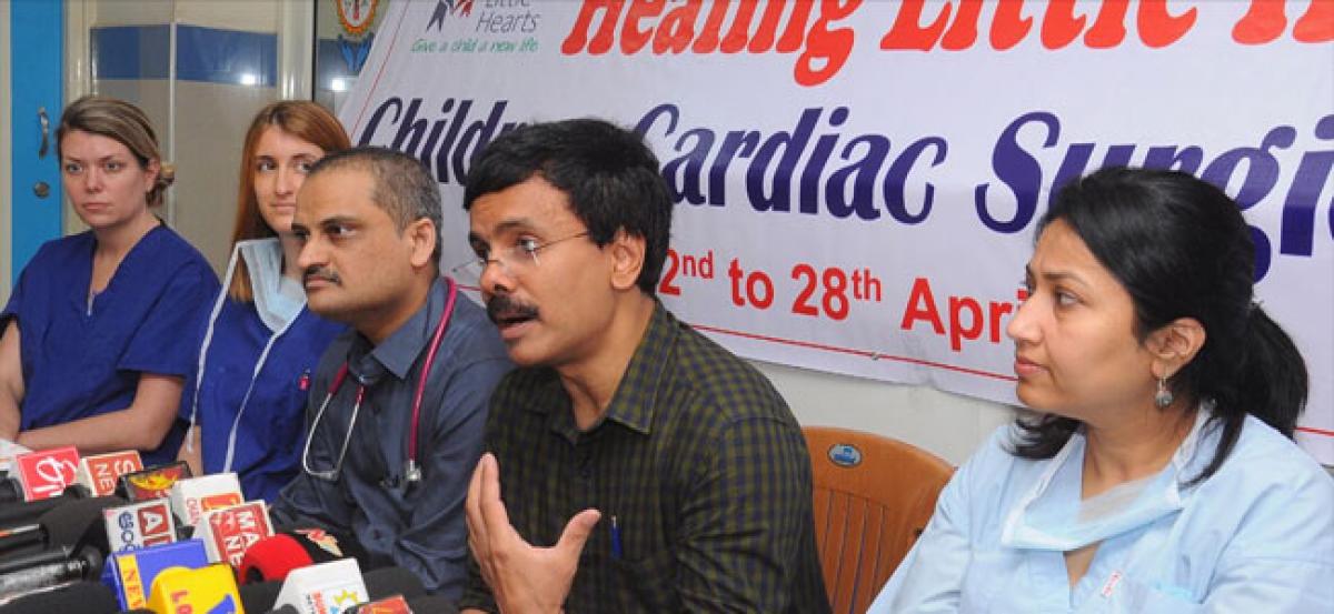 Complex heart surgeries on children performed