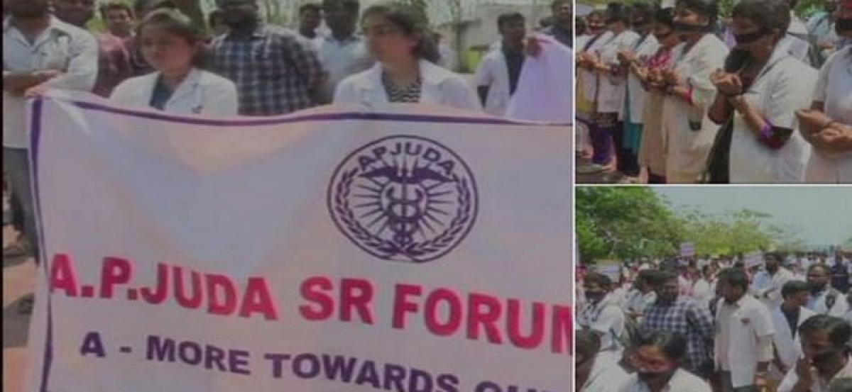 Jr. Doctors strike in AP enters ninth day