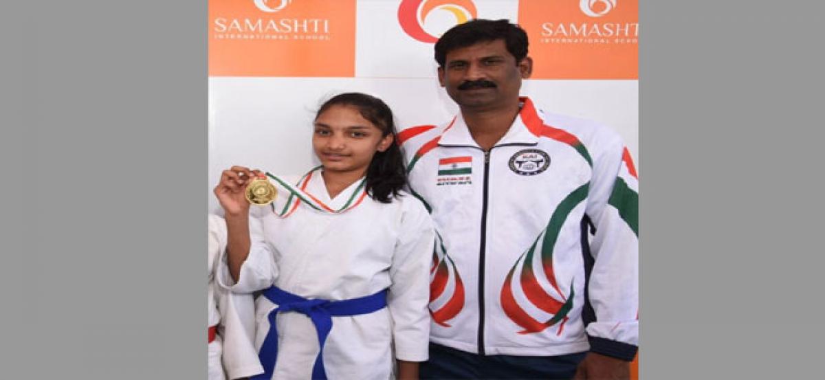 Gold medal for Telangana in under- 14 years category