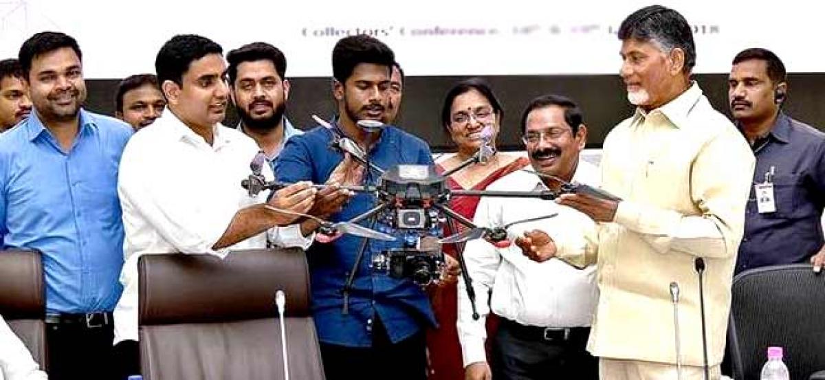 AP CM launches Made In Andhra drone