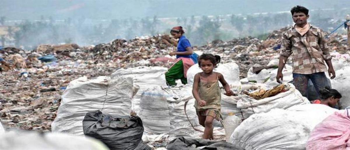 Pension office bus stop turns dump yard