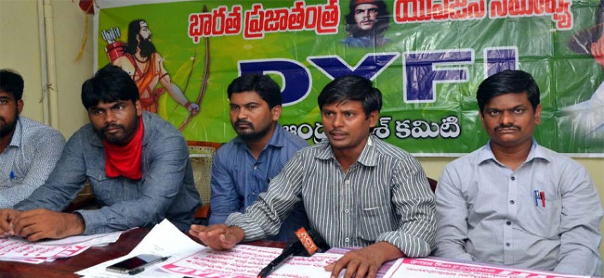 DYFI opposes contract basis for panchayat secretary posts