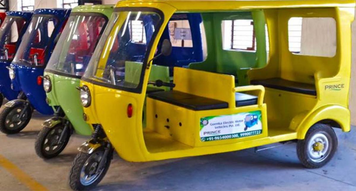 e-rickshaws gather dust as TS lacks registration policy