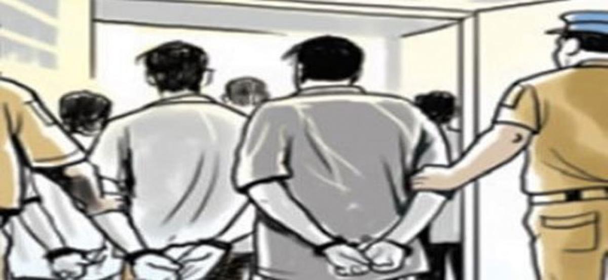Eight persons held in three different cases