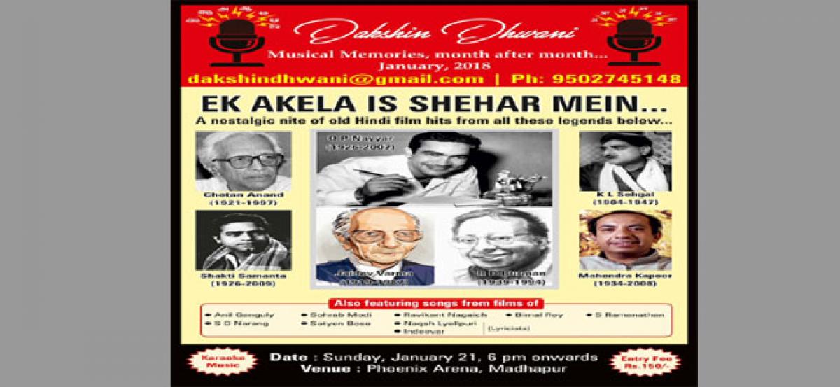 Old Hindi film hits musical event at Phoenix Arena