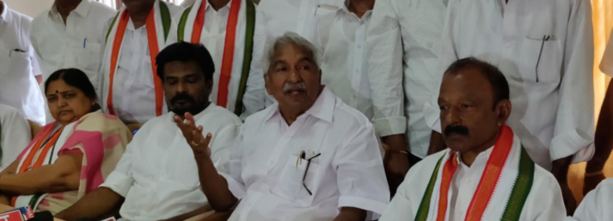Only Congress govt will accord Special Category Status to AP, claims Chandy