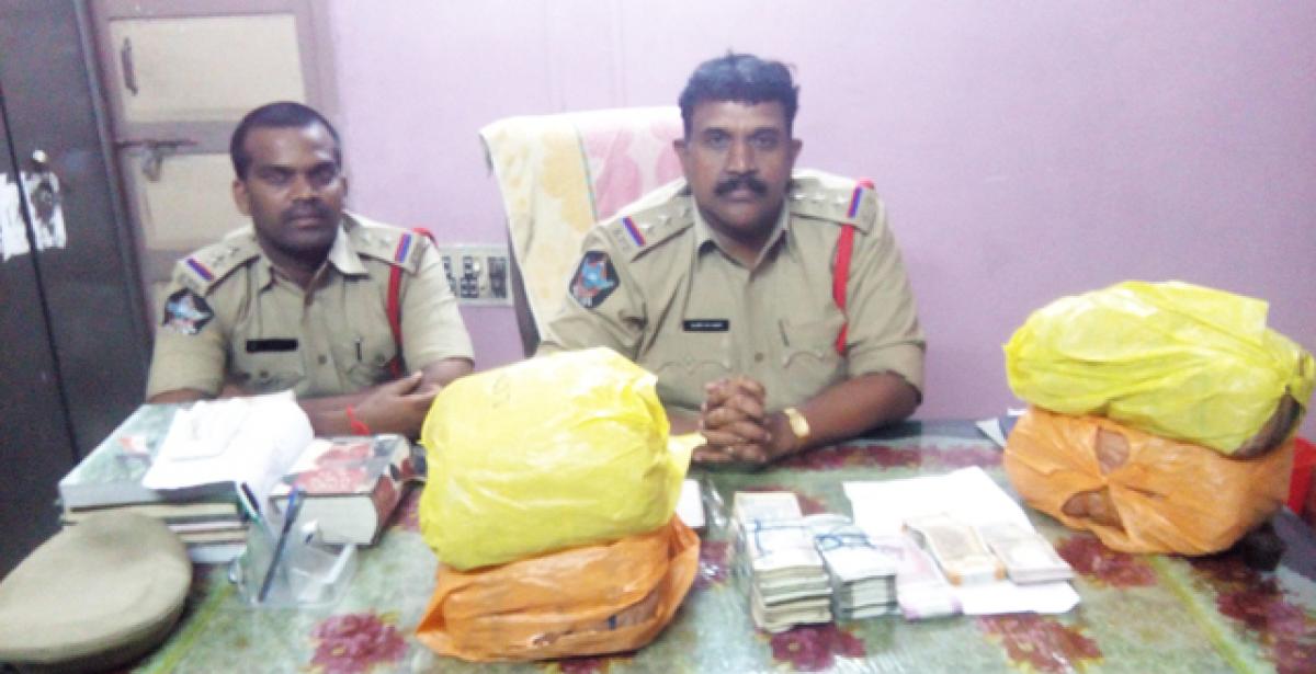 Ganja worth 30 lakh seized at Devarapalli village