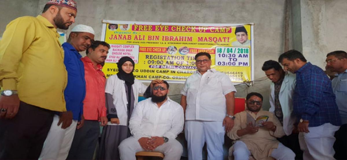 Free eye check-up camp held