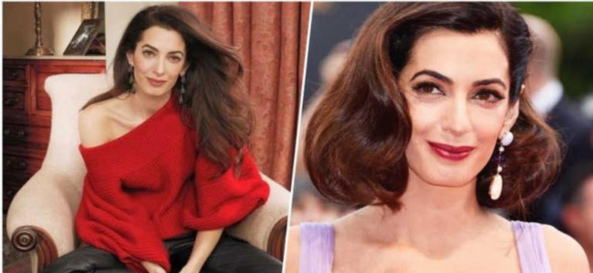 Amal Clooneys eyebrows the standout in Vogues May Cover