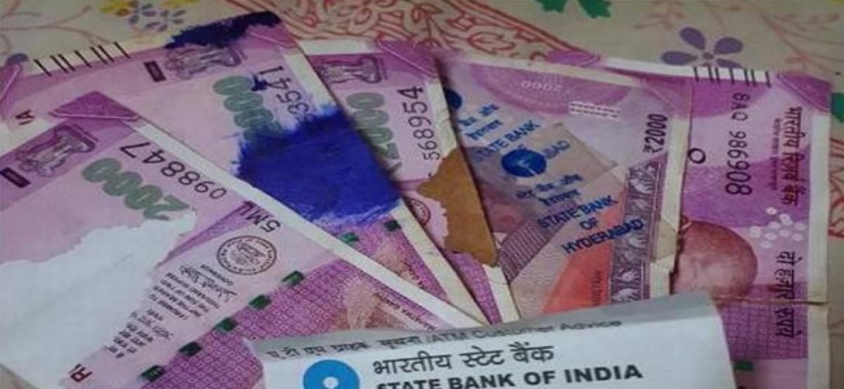 Now, Bank ATMs Dispense Torn Currency Notes In Hyderabad