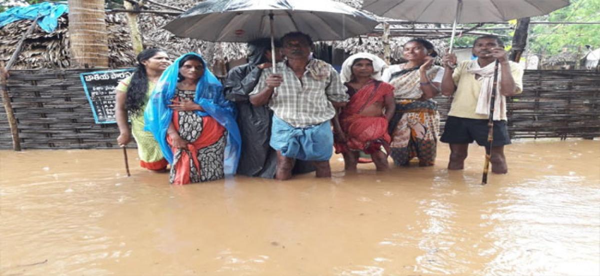 Heavy rain in Polavaram inundates villages