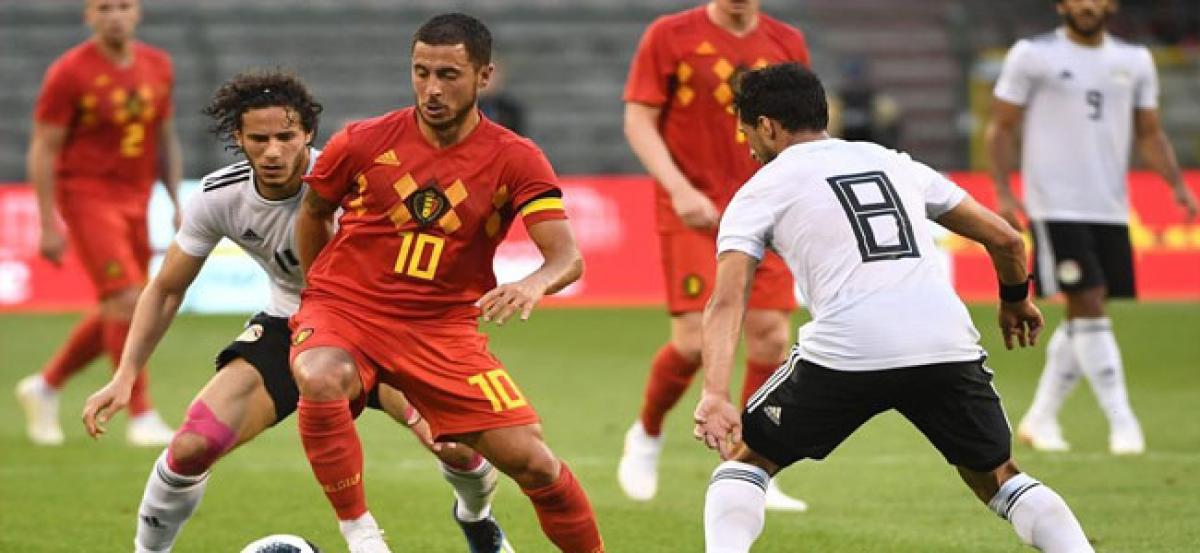 Belgium cruise past Egypt to settle FIFA World Cup 2018 nerves