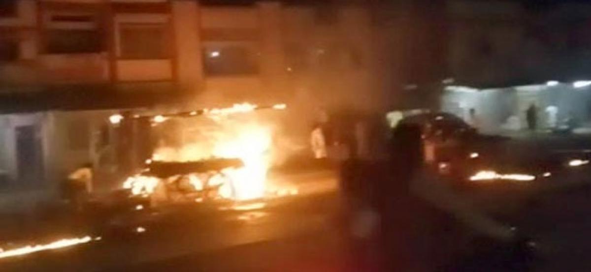 Man drives burning truck away from petrol pump to save lives