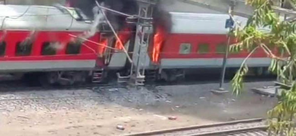 A.P. Express coaches catch fire, none injured