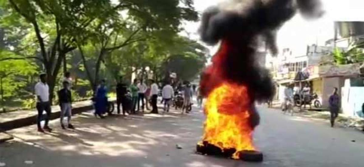 Assam: 46 groups sit on rail tracks, burn tyres to protest against Citizenship Bill