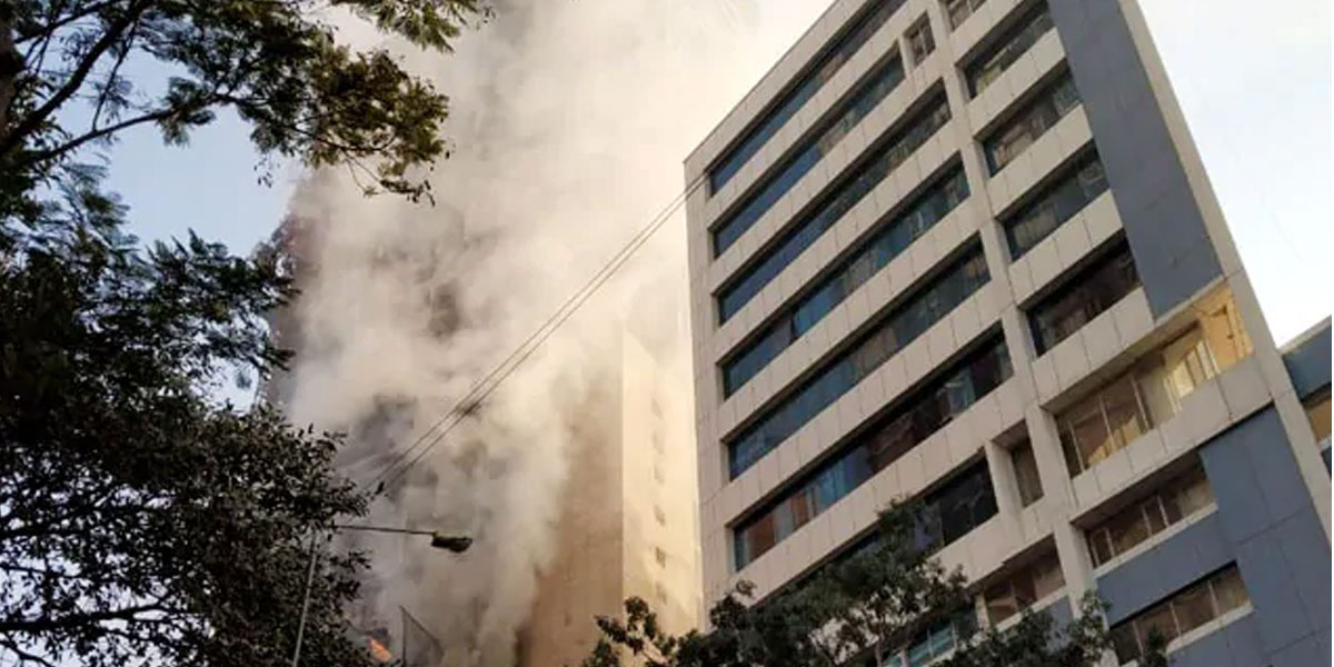 A year after Kamala Mills blaze, another fire breaks out near compound