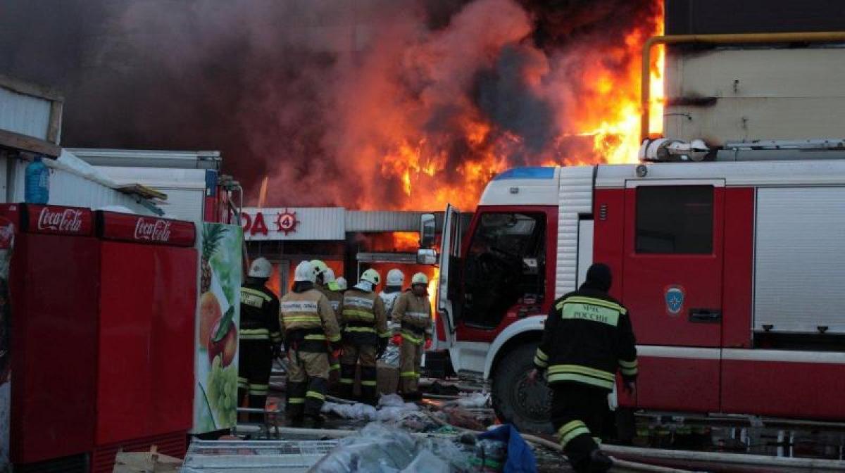 14 injured in massive inferno at Moscow mall