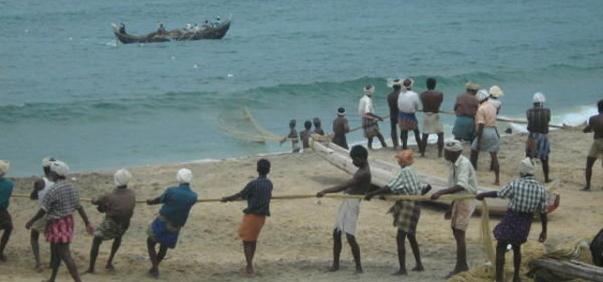 Fisherfolk stage dharna