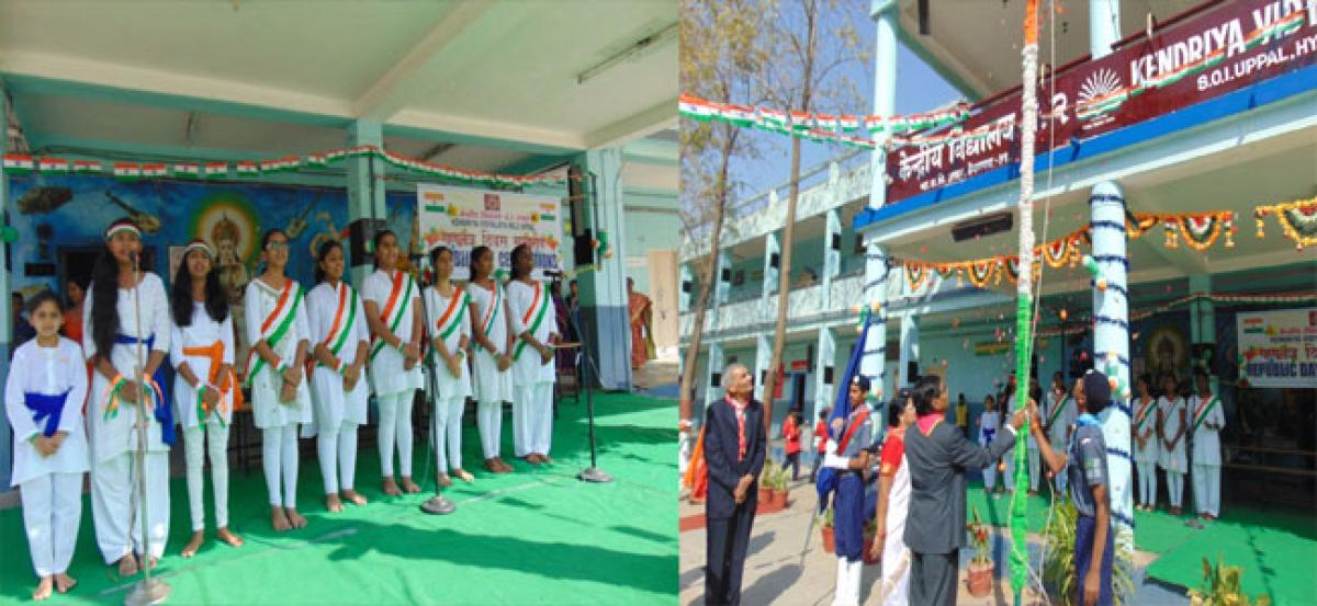 Republic Day celebrations at Kendriya Vidyalaya