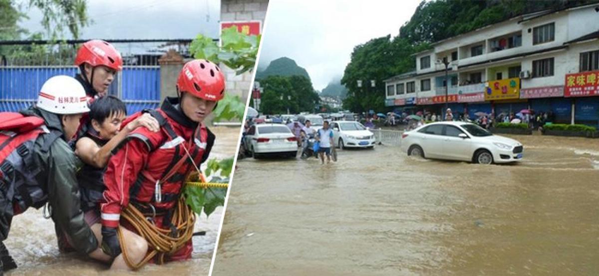 Deadly floods hit central, southern China