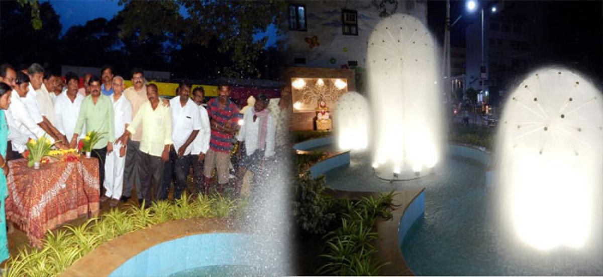 Water fountain inaugurated near Old Bus stand