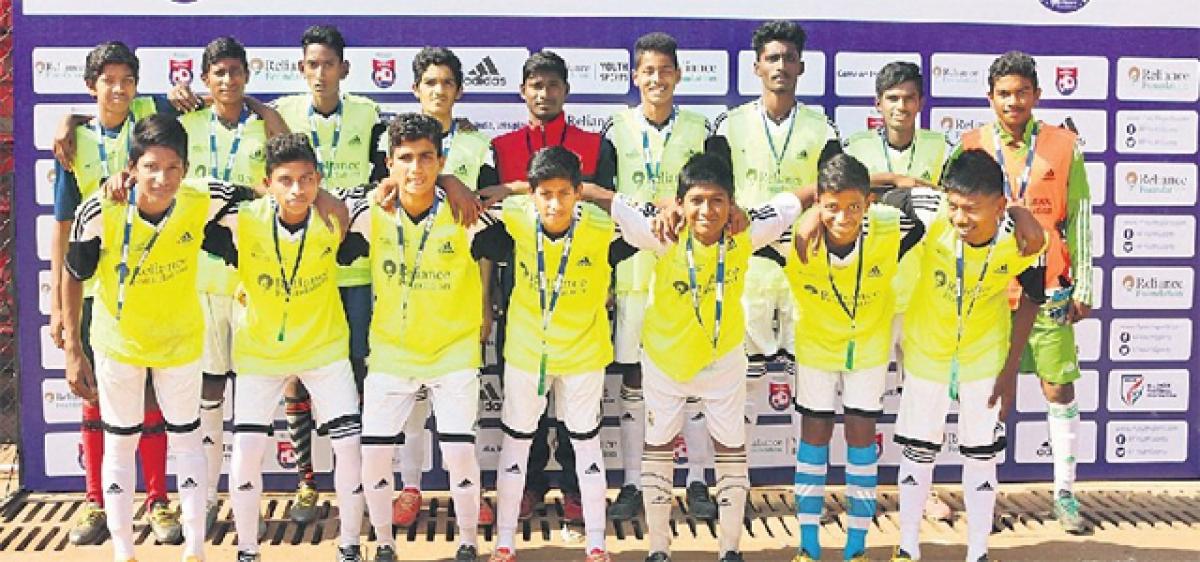 Telangana Sports School jr boys win