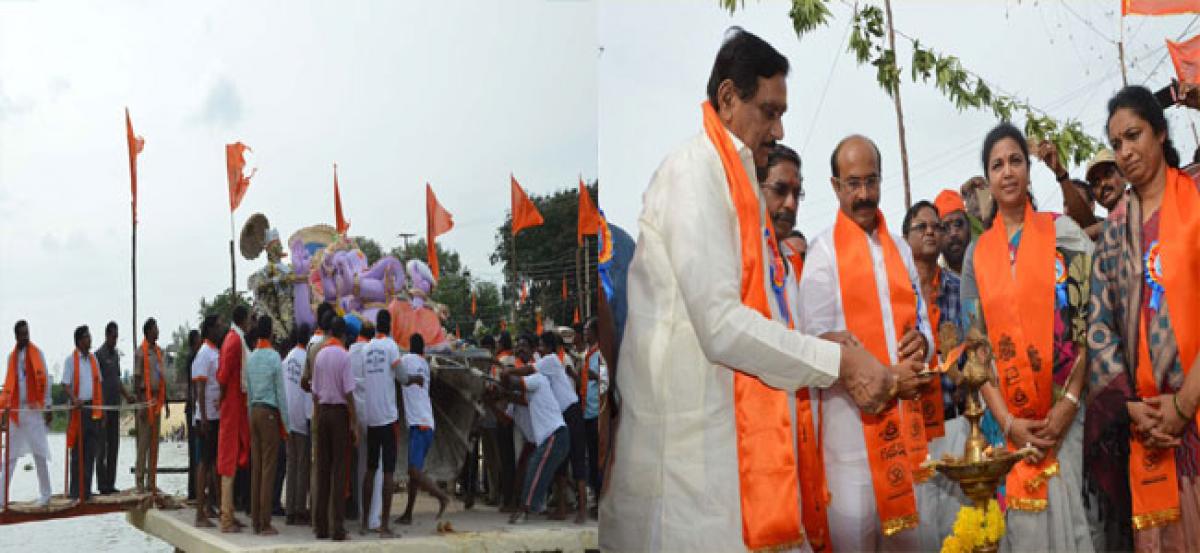 Ganesh immersion peaceful in Kurnool