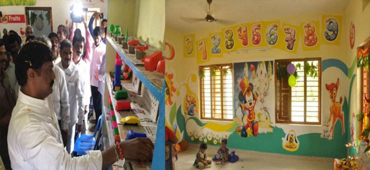 Digital Anganwadi centre set up with TANA aid