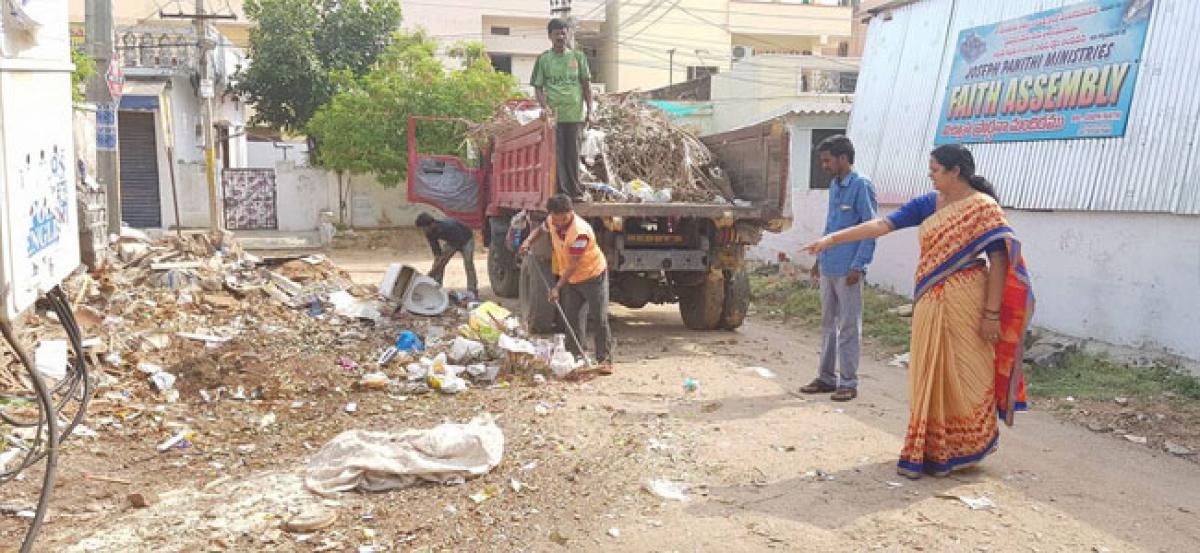 Corporator ensures garbage removal at BN Reddy Nagar