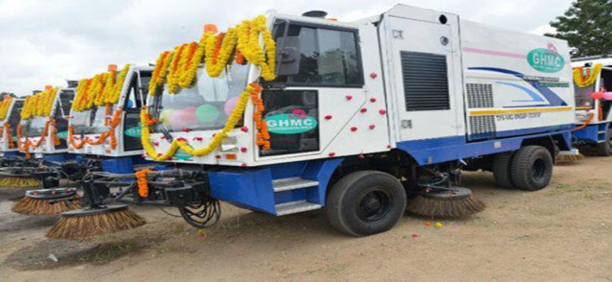 Sweeping machines minting money