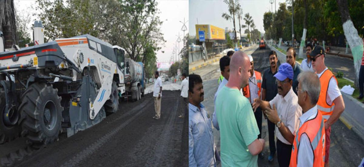 GHMC chief inspects use of German tech on Necklace Road