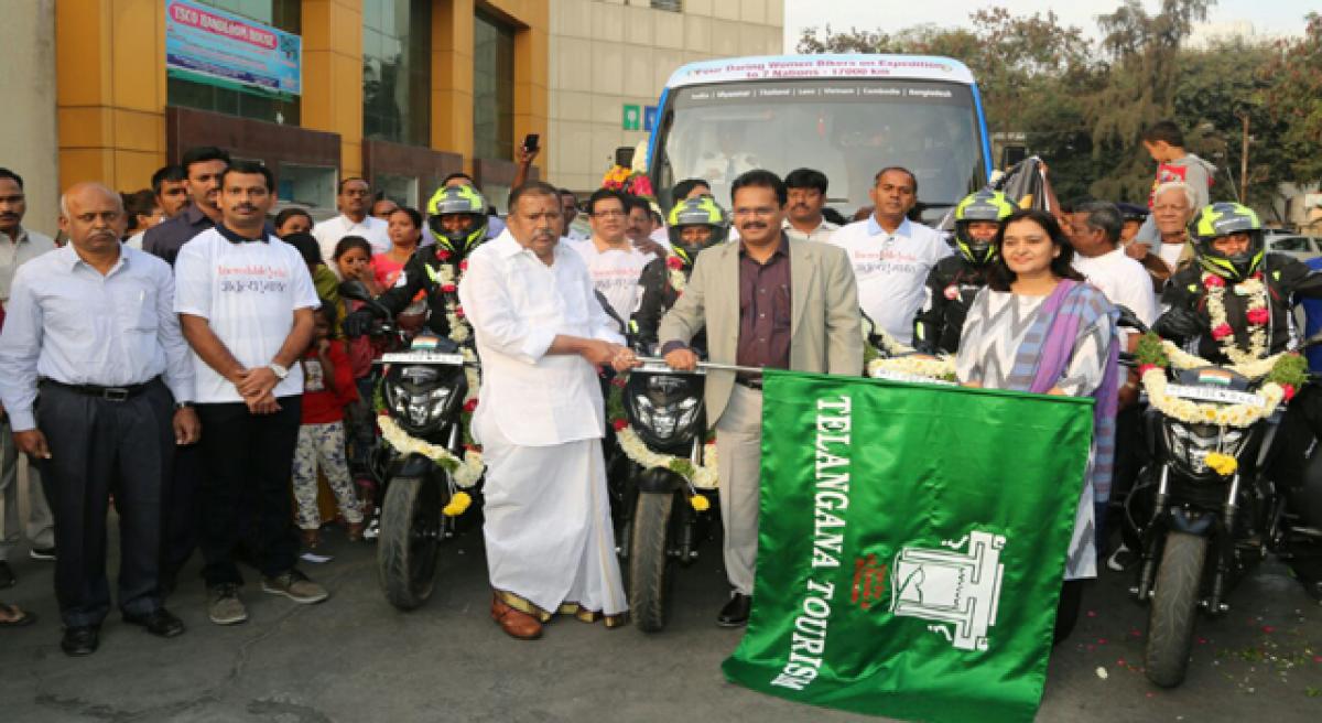 Women bikers expedition flagged off