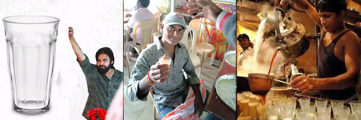 Jana Sena s Glass Troubles Tea Vendors