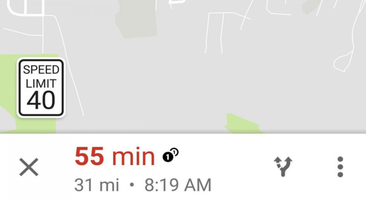 Google Maps speed limits available only in two areas