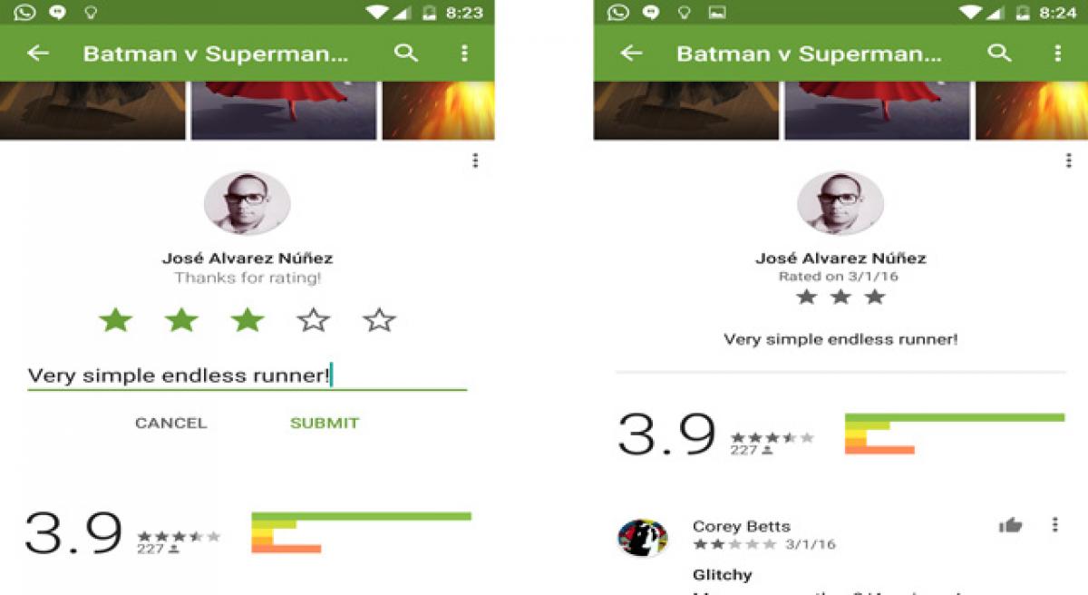 Google Play Store to rank apps based on performance