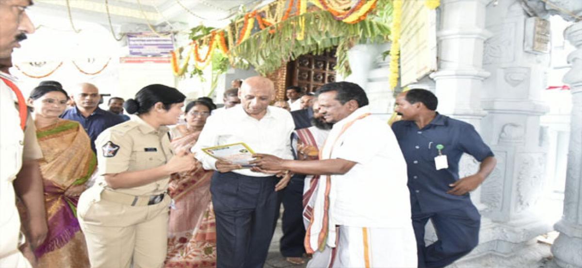 Governor visits Kanipakam