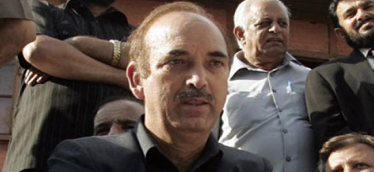 Demonetisation, GST adversely affected economy: Ghulam Nabi Azad