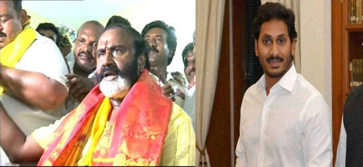 GUDA chairman lodges complaint against Jagan