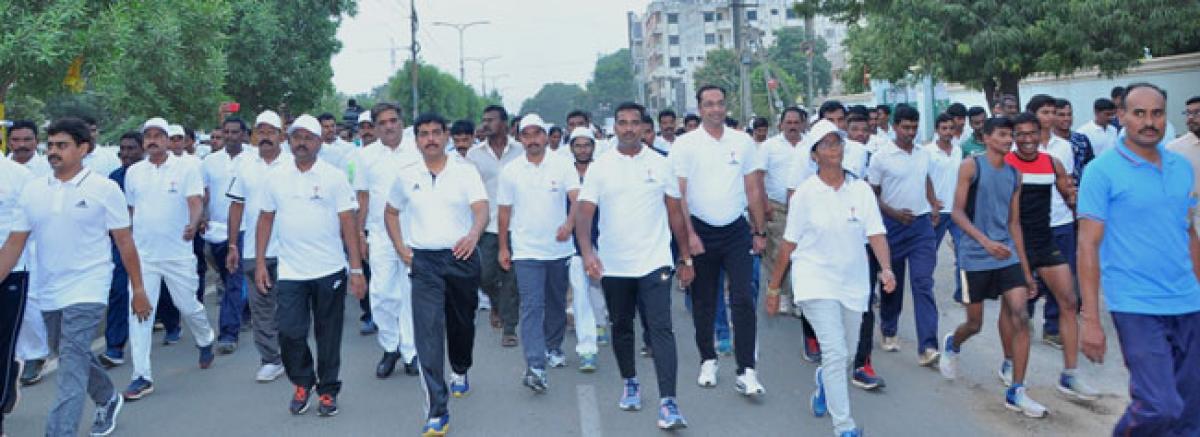 AP State-level mini marathon held in Guntur city