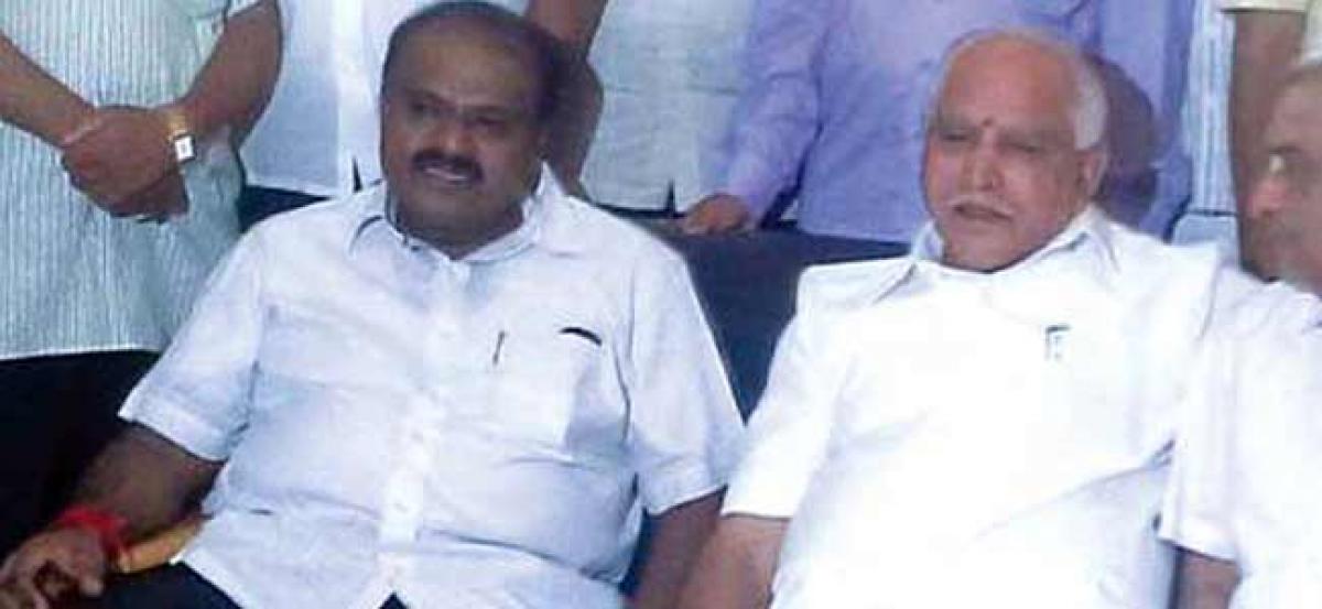 Kumaraswamy says state in our hand; it’s not permanent, reminds Yeddyurappa