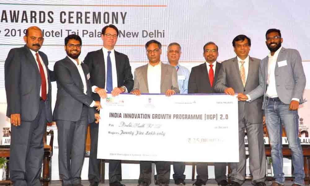 IIT Hyd-incubated health startup gets `25 lakh grant