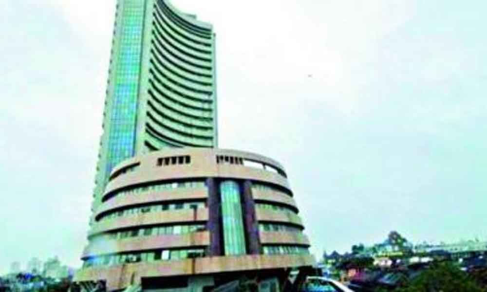 Sensex drops over 100 points; bank stocks drag