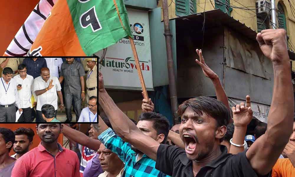 Congress, BJP face off at apartment,Section 144 imposed in Bengaluru